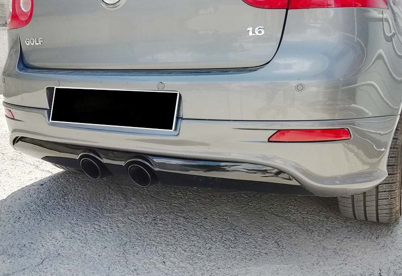 UNDER BUMPER VW GOLF 5 V 2003-2008 REAR DIFFUSER LOOK R32 ABS