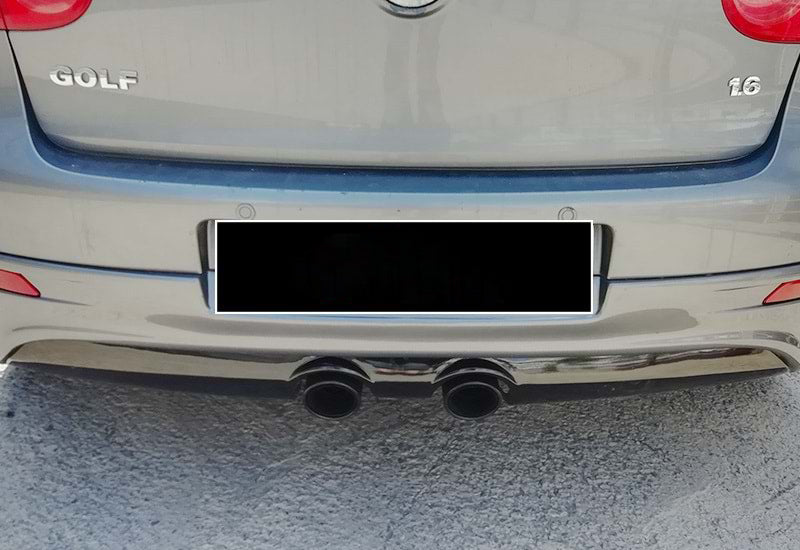 UNDER BUMPER VW GOLF 5 V 2003-2008 REAR DIFFUSER LOOK R32 ABS
