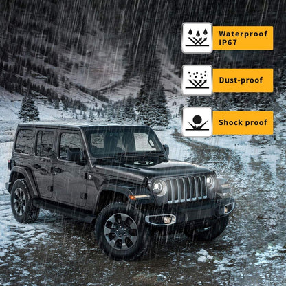 JEEP WRANGLER JL 2018+ COPPIA FARI ANTERIORI LENTICOLARI FULL LED