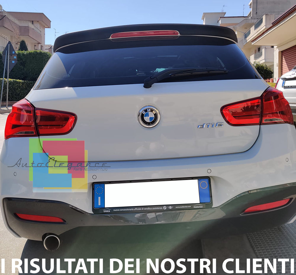 SPOILER POSTERIORE SUL TETTO BMW SERIE 1 F20 F21 2011+ LOOK M TECH IN ABS