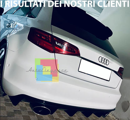 AUDI A3 8V SPORTBACK 2012-2016 SOTTO PARAURTI DIFFUSORE RS3 ABS DOPPIA USCITA AUTOELEGANCERICAMBI