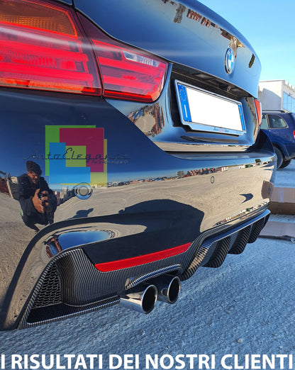 CARBON DIFFUSER FOR BMW 4 SERIES F32 F33 F36 2014-2019 REAR ABS 0048