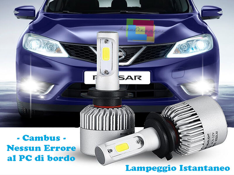 LAMPADE FENDINEBBIA A LED NISSAN PULSAR 2014+ CAMBUS BIANCO GHIACCIO CREE