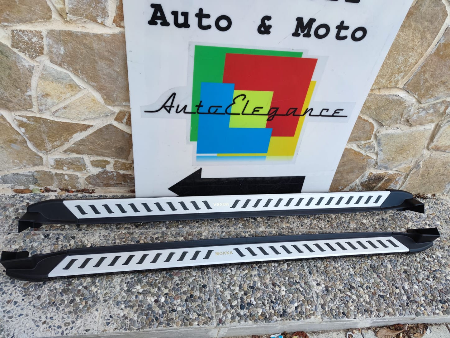 PEDANE LATERALI OPEL MOKKA / MOKKA X 2012+ SOTTO PORTA ANTISCIVOLO SPORT