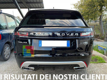 RANGE ROVER VELAR 2017-2021 DIFFUSORE POSTERIORE ABS TERMINALI INOX