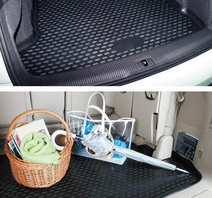 BLACK BOOT MAT Seat Leon III 5F in rubber with edge