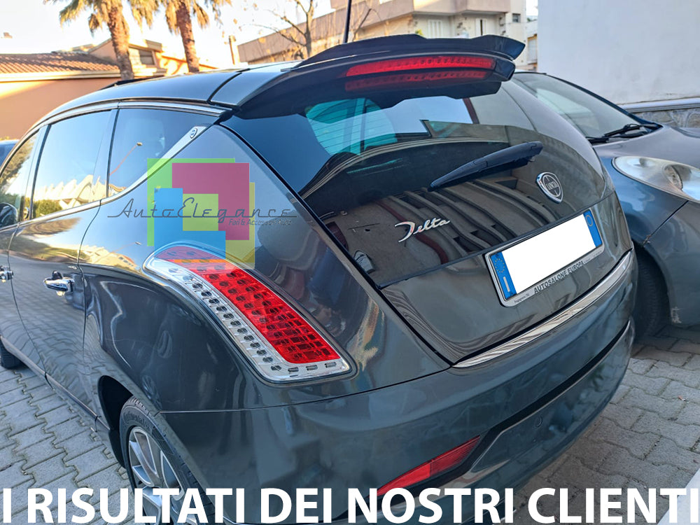 LANCIA DELTA 2008+ SPOILER POSTERIORE TETTO AGGIUNTIVA ALA NERO LUCIDO