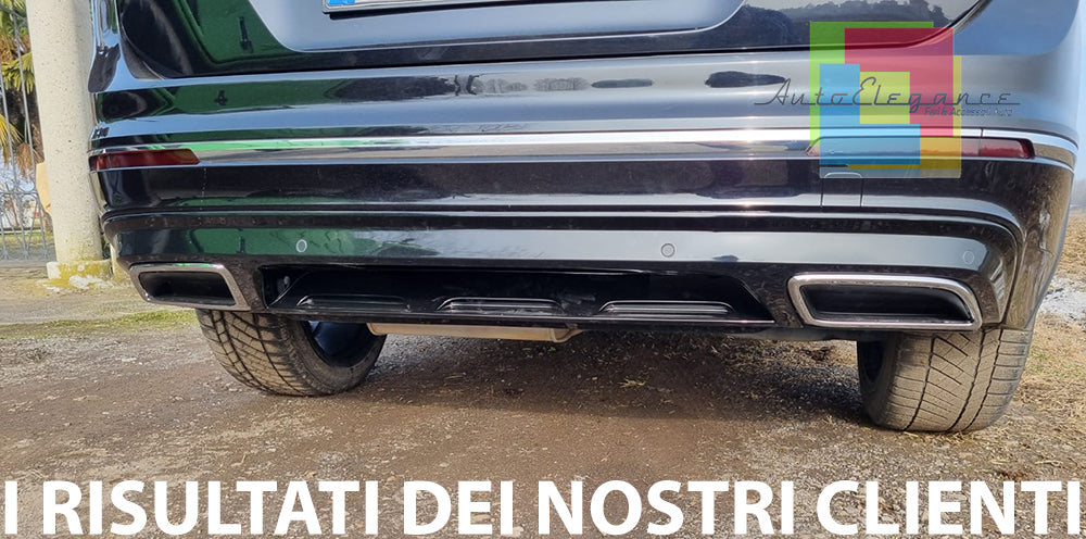 VW TIGUAN II 2016+ REAR BUMPER DIFFUSER RLINE LOOK IN ABS