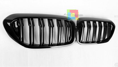 GRIGLIE ANTERIORI DOPPIA FASCIA M MASCHERINE PER BMW SERIE 5 G30 G31 2017+ .-