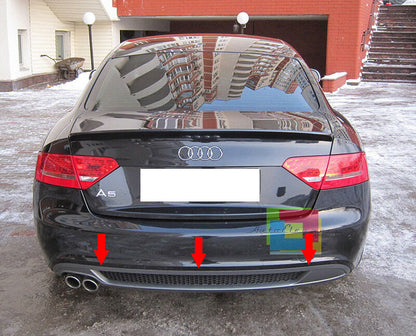 DIFFUSORE POSTERIORE SOTTO PARAURTI AUDI A5 SPORTBACK 08-11 ESTRATTORE SLINE 2.0