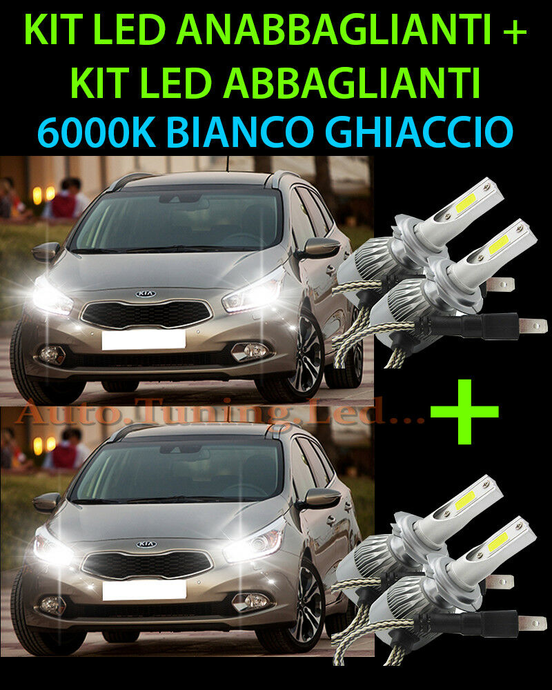 KIT LED LAMPADE ABBAGLIANTI & ANABBAGLIANTI PER KIA CEE´D 2012 IN POI -.