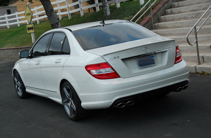 MERCEDES W204 SEDAN 2007-2012 REAR SPOILER HOOD LOOK C63 AMG