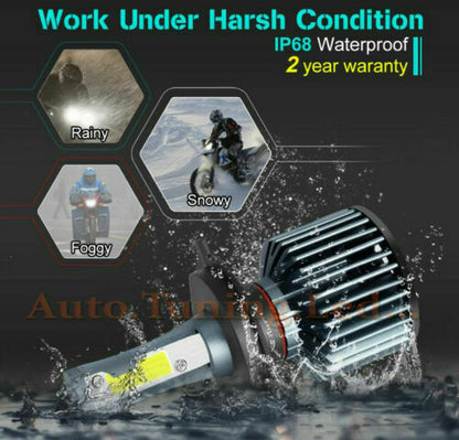 HARLEY DAVIDSON LAMPADA LED H4 6000K CANBUS 9000LM ANABBAGLIANTI ABBAGLIANTI