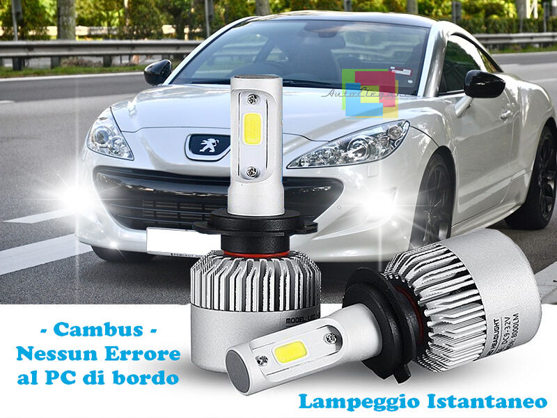 LAMPADE FENDINEBBIA A LED CREE PEUGEOT RCZ CAMBUS BIANCO GHIACCIO