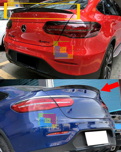 REAR HOOD SPOILER MERCEDES GLC COUPE C253 2015+ TOP QUALITY BLACK