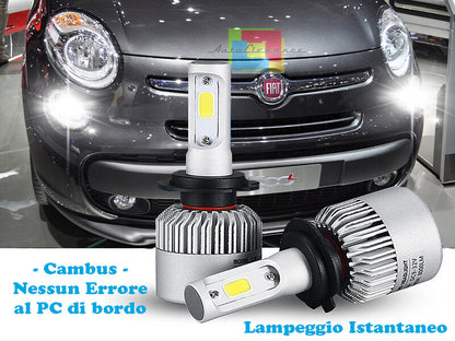 LED HIGH BEAM LAMPS FIAT 500L 2012+ INSTANT FLASH 6000K