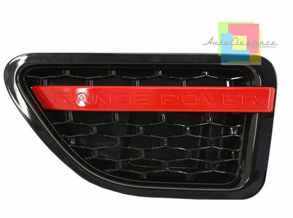 LAND ROVER RANGE ROVER SPORT 05-08 GRIGLIA ANTERIORE + LATERALI NERO / ROSSO