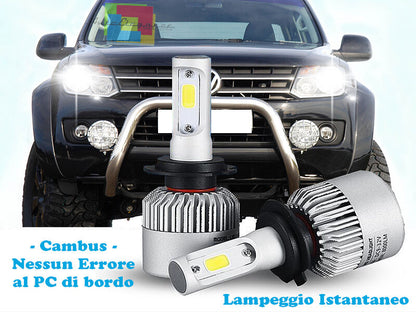 LAMPADE ANABBAGLIANTI LED VW AMAROK 2010+ ISTANTANEO 6000K CREE