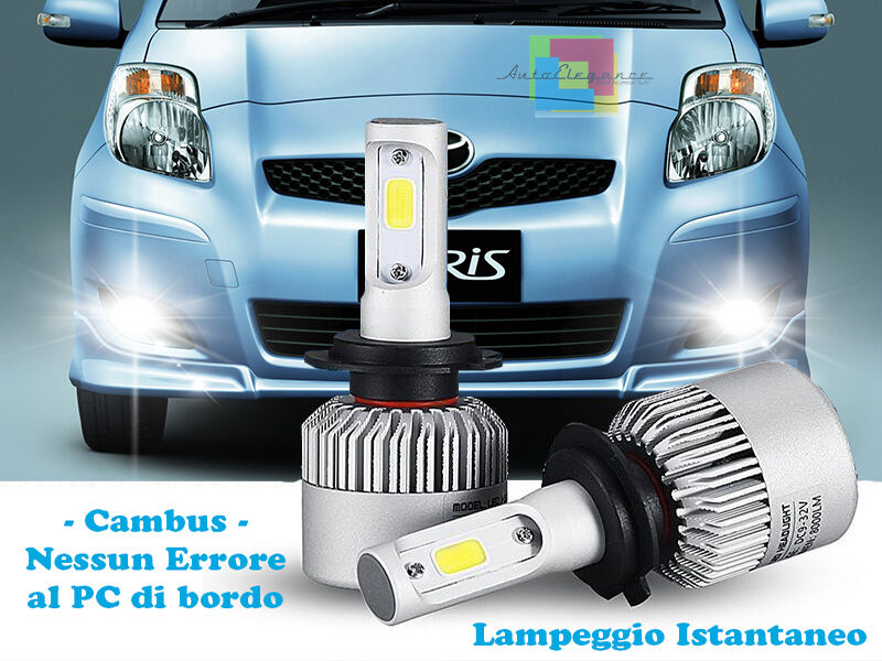 LAMPADE FENDINEBBIA A LED CREE TOYOTA YARIS 06-11 CAMBUS BIANCO GHIACCIO
