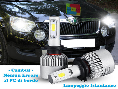 LAMPADE ABBAGLIANTI ANABBAGLIANTI LED SKODA YETI 2009-2013 ISTANTANEO CREE ---