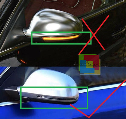 AUDI A4 S4 B8 8K 2008-2012 FRECCE LED DINAMICHE PER SPECCHI LATERALI LOOK FUME AUTOELEGANCERICAMBI