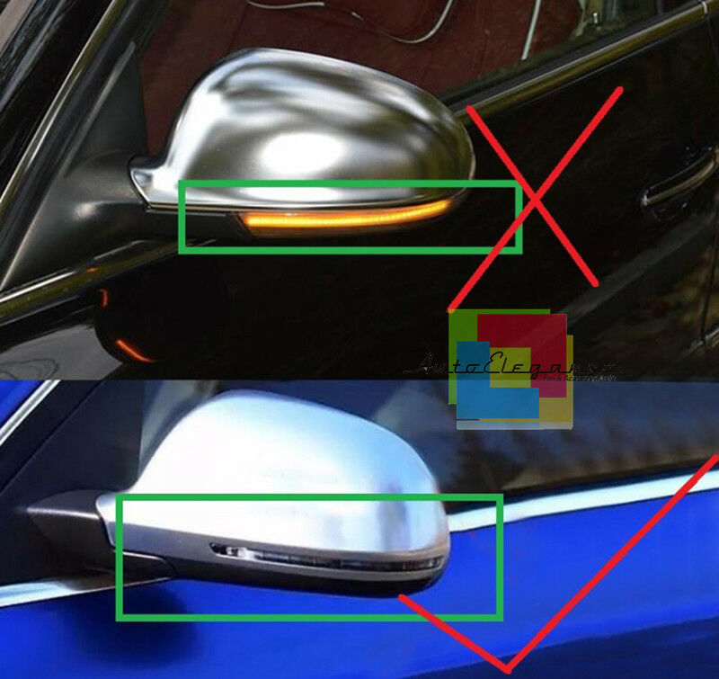 AUDI A8 S8 D3 4E 2007-2009 FRECCE LED DINAMICHE PER SPECCHI LATERALI LOOK FUME AUTOELEGANCERICAMBI