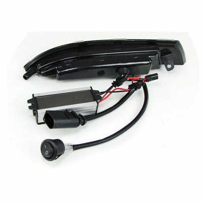 LUCI DI POSIZIONE DINAMICHE NERE A LED VW SCIROCCO 137 2008-2013