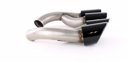 GTS Look Black Dual Exhaust Tips for Porsche Cayenne 92A Facelift 14-17 