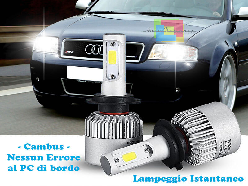 LAMPADE ANABBAGLIANTI LED AUDI A6 B5 C5 ISTANTANEO 6000K