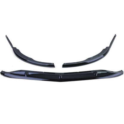 Labbro dello spoiler anteriore look sportivo nero lucido per Mercedes C W205 S205 14-21