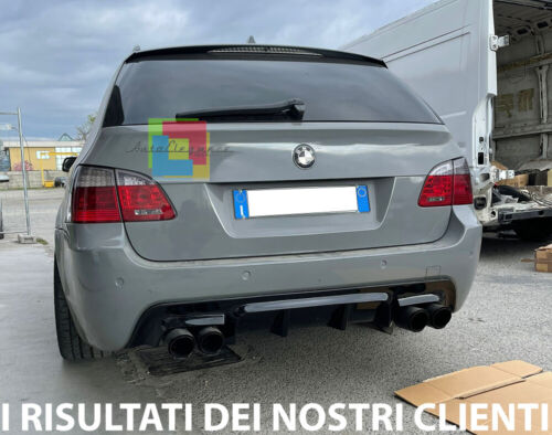 DIFFUSORE M5 TUNING LOOK BMW SERIE 5 E60 E61 03-07 NERO LUCIDO