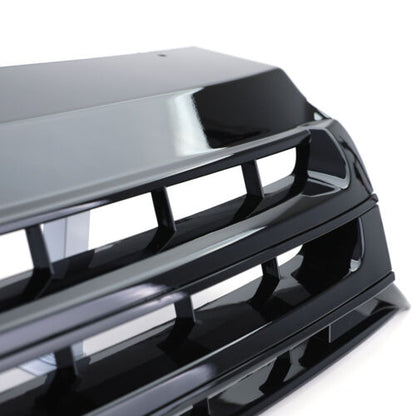 Radiator grille without emblem glossy black for VW Bus T5 Facelift 09-15