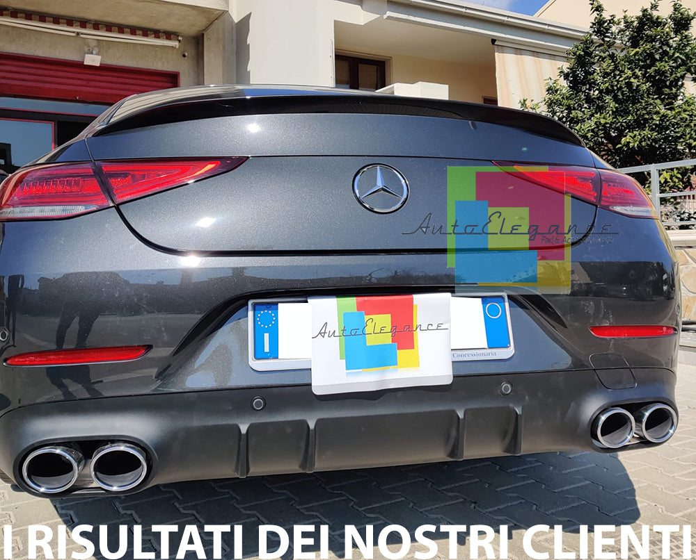 MERCEDES CLS C257 2018+ DIFFUSORE POSTERIORE CON TERMINALI COMATI AMG