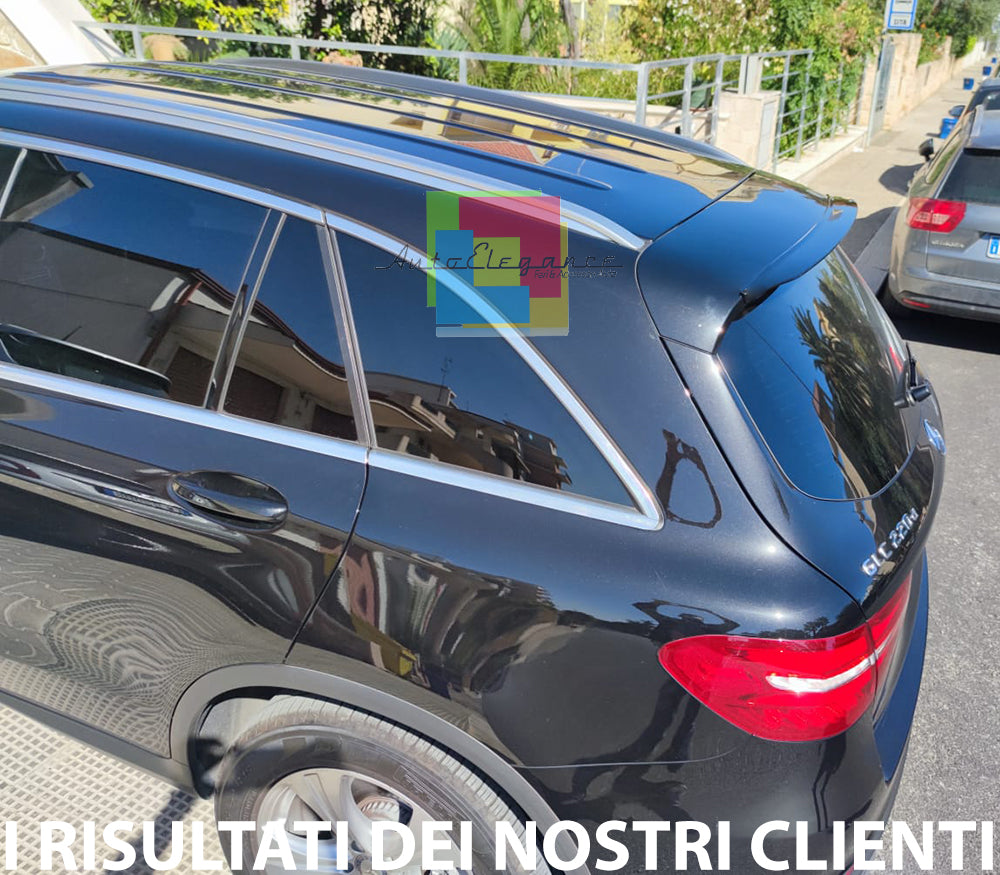 ROOF SPOILER MERCEDES GLC X253 SUV 2015-2021 REAR AMG ABS GLOSS BLACK