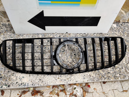 FRONT GRILLE MERCEDES GLC C253 X253 2019+ FACELIFT PROFILES BLACK AMG BLACK
