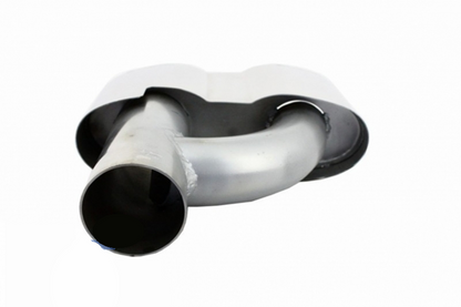 PARAURTI POSTERIORE A-DESIGN Mercedes CLASSE S W221 05-11 CON TERMINALI CROMATI IN ACCIAIO INOX
