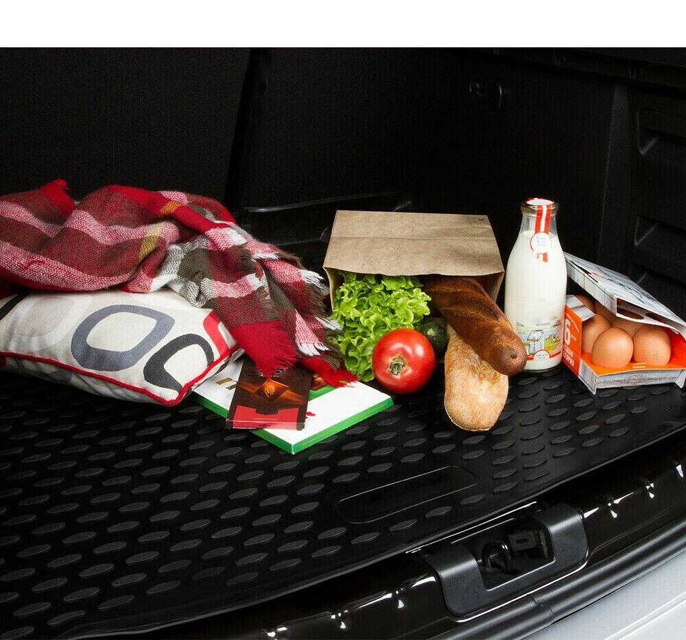 BLACK BOOT MAT Seat Leon III 5F in rubber with edge