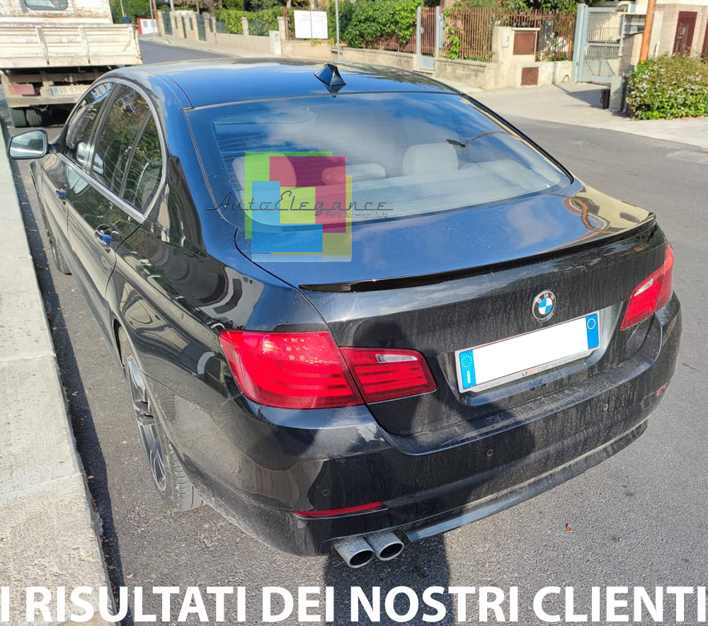 SPOILER POSTERIORE SUL COFANO BMW SERIE 5 F10 BERLINA NERO LUCIDO LOOK M SPORT
