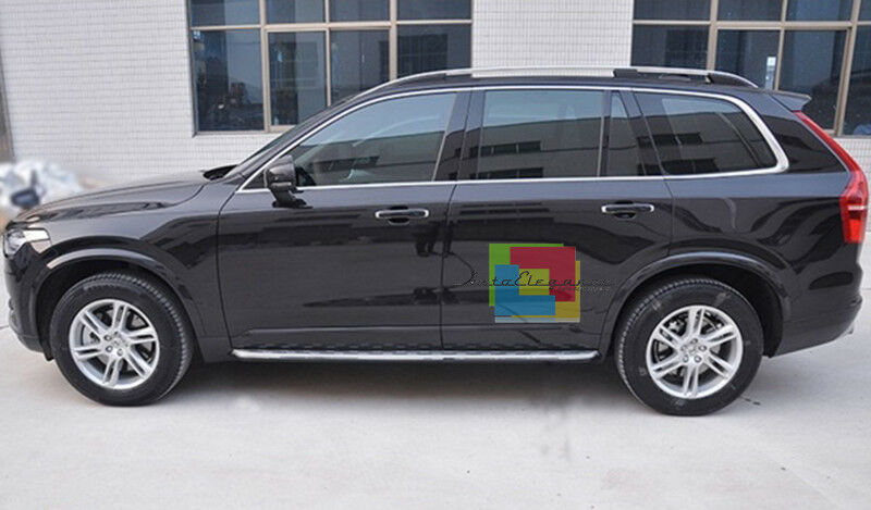 PEDANE VOLVO XC90 SPA II 2015+ LATERALI ANTISCIVOLO SOTTOPORTA IN ALLUMINIO