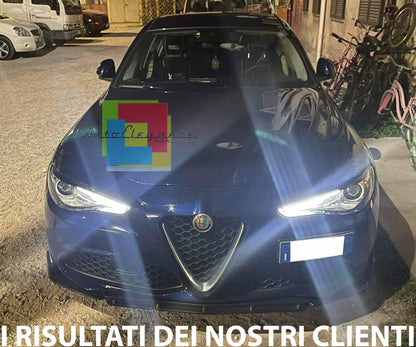 ALFA GIULIA SPLITTER SOTTO PARAURTI ANTERIORE NERO LUCIDO LOOK RS AUTOELEGANCERICAMBI