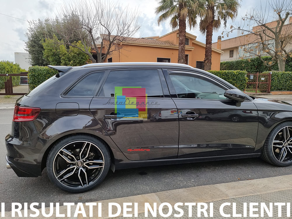 SPOILER POSTERIORE TETTO AUDI A3 8V SPORTBACK 2012-2018 NERO LUCIDO RS3