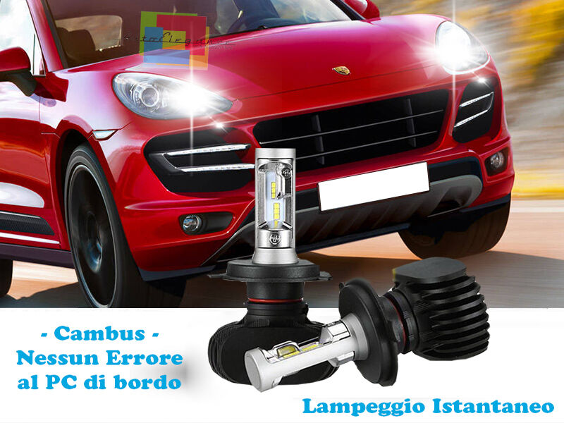 LAMPADE ABBAGLIANTI LAMPEGGIO ISTANTANEO LED PORSCHE MACAN 2014+ CREE