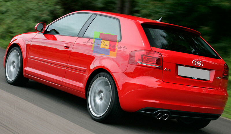 SPOILER POSTERIORE SUL TETTO AUDI A3 8P 2003 - 2012 3 PORTE LOOK S-LINE S3 -1-