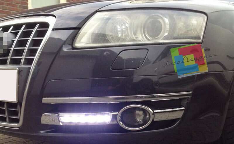 GRIGLIE FENDINEBBIA LUCI DIURNE LED AUDI A6 4F C6 2004-2008 DAYTIME NO ERROR