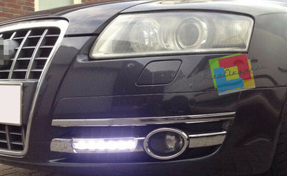 GRIGLIE FENDINEBBIA LUCI DIURNE LED AUDI A6 4F C6 2004-2008 DAYTIME NO ERROR