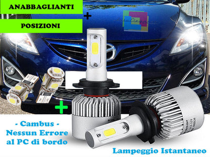 CREE LED LOW BEAM LAMPS + T10 POSITIONS FOR MAZDA 6 2008-2012