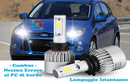 LAMPADE ABBAGLIANTI LED FORD FOCUS 2011-2014 CANBUS LAMPEGGIO ISTANTANEO