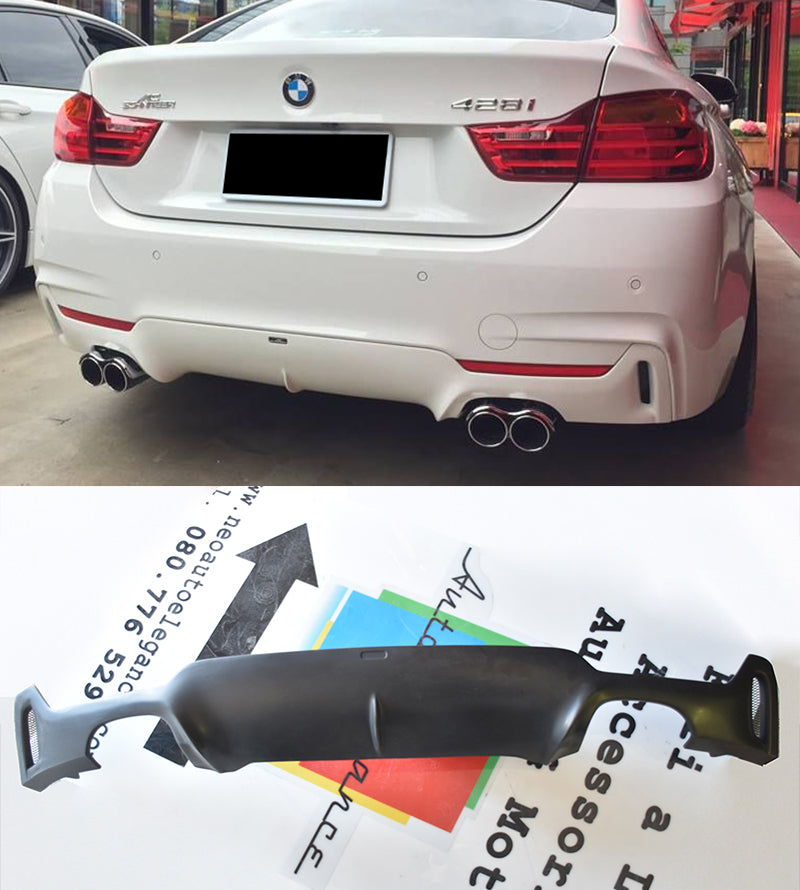 BMW SERIE 4 F32 F33 F36 SOTTO PARAURTI POSTERE DIFFUSORE LOOK M4 AUTOELEGANCERICAMBI