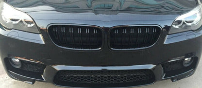 BMW SERIE 5 F10 F11 GRIGLIE ANTERIORI CARBONIO DOPPIA STRISCIA LOOK M5 AUTOELEGANCERICAMBI