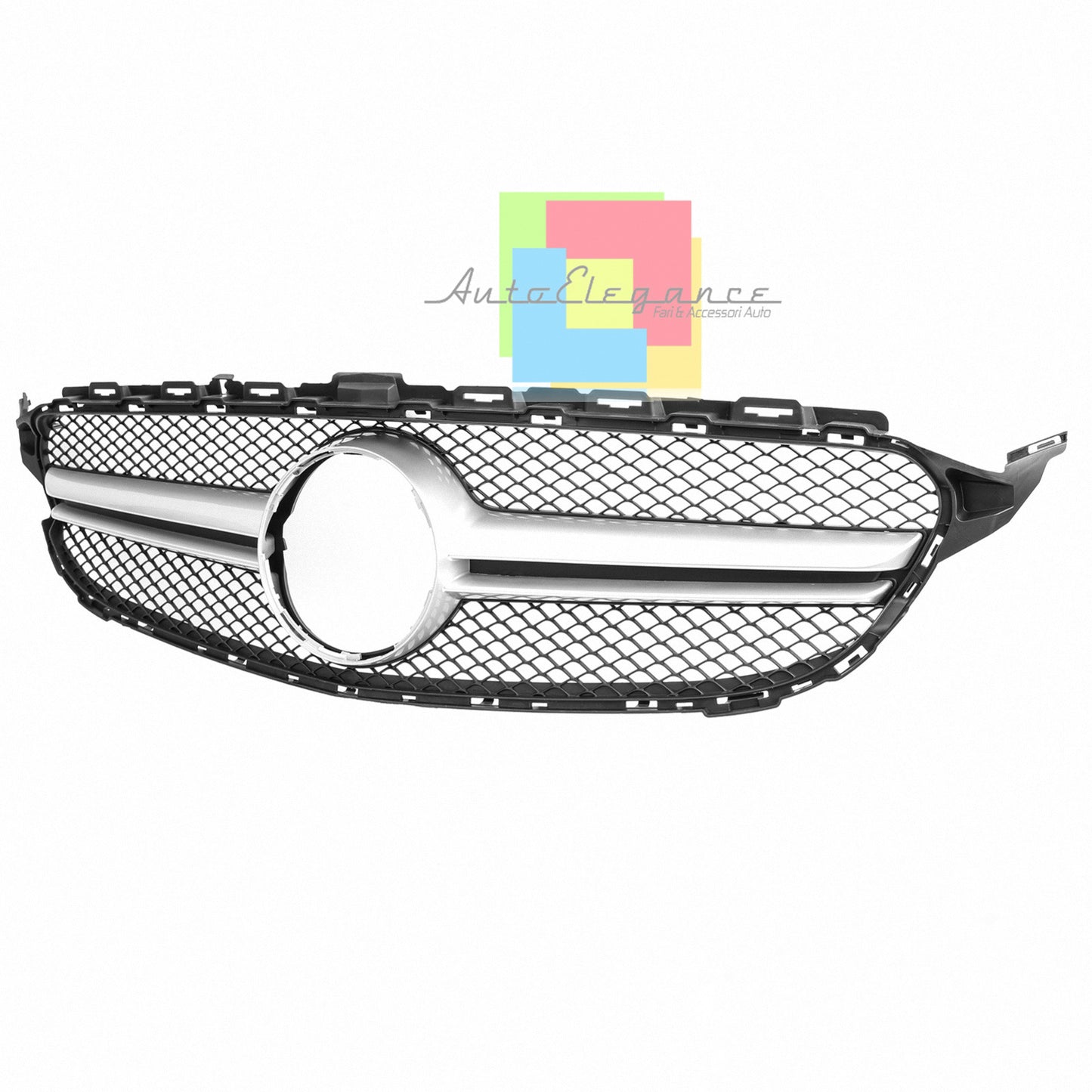 MERCEDES CLASSE C W205 S205 2014-2018 GRIGLIA ANTERIORE AMG PROFILO SATINATO